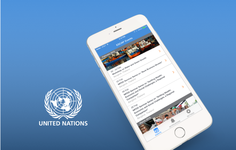 United Nations ESCAP iPhone App screenshot 1